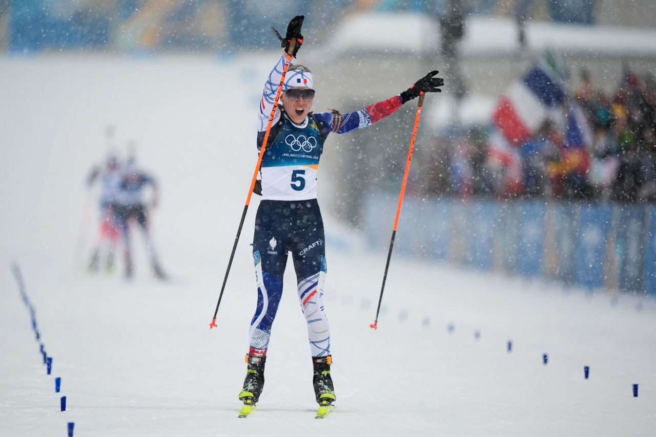 Biatlonista franceză Océane Michelon a cucerit medalia de aur în proba de Mass start pe distanța de 12 kilometri și jumătate