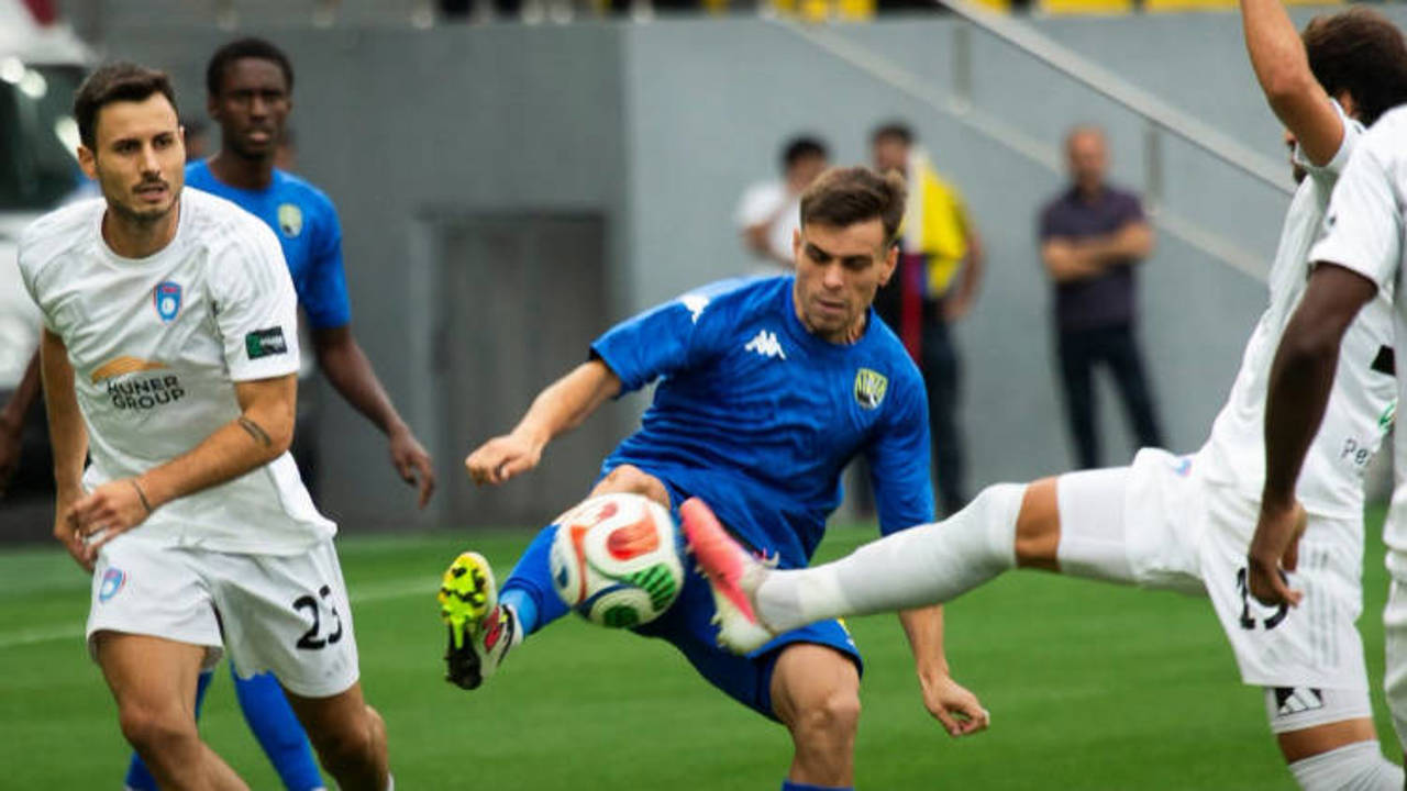 Victor Stînă a marcat primul său gol în tricoul echipei Kapaz Ganja