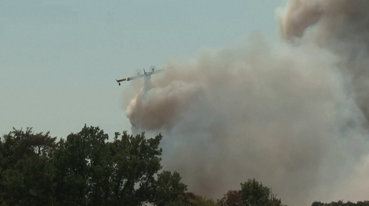 O pădure istorică de lângă Paris arde de câteva zile: Sute de pompieri luptă cu flăcările 