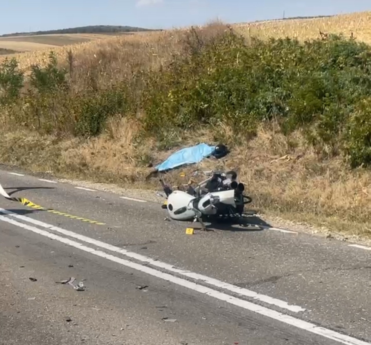 Un motociclist din Republica Moldova a decedat într-un grav accident rutier în România