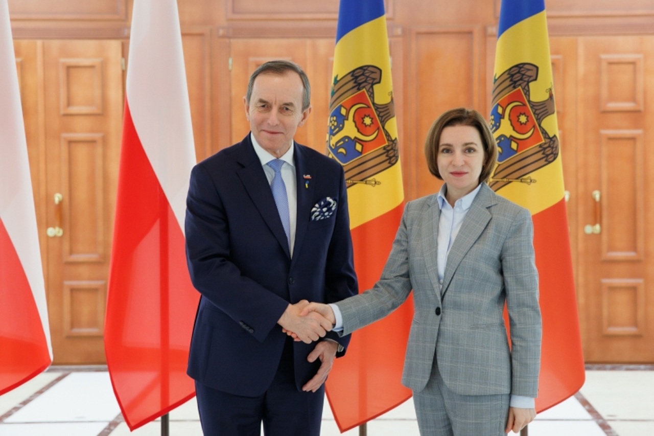 Maia Sandu met with a delegation of the Senate of the Republic of Poland, led by Marshal Tomasz Grodzki