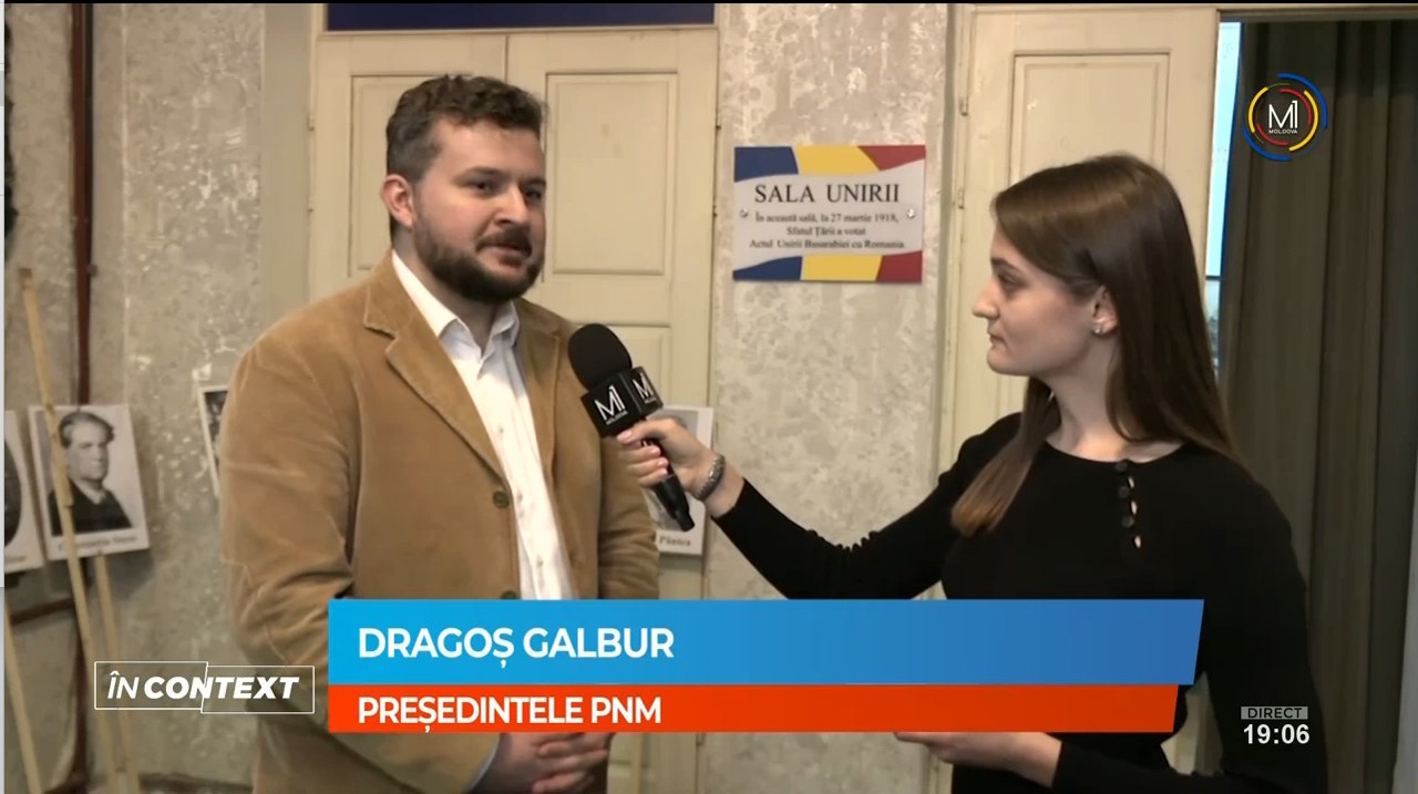 Interviu ÎN CONTEXT// Dragoș Galbur: Următorii ani sunt favorabili pentru reunirea poporului român ca în 1918