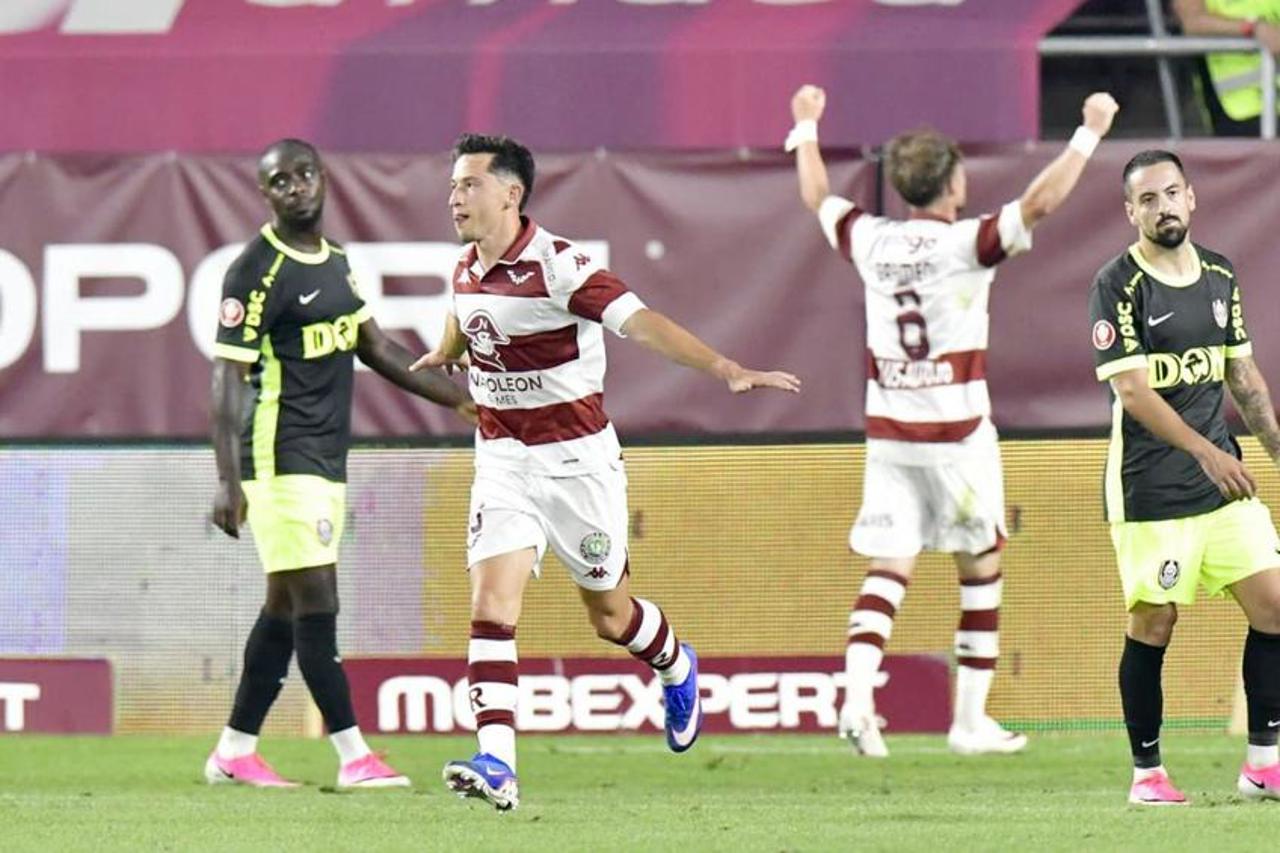 Superliga românească de fotbal: Rapid București a câștigat derby-ul feroviarilor 