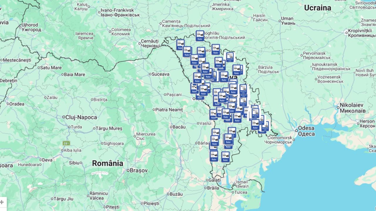 HARTĂ | Drumurile din R. Moldova unde sunt plasate camere de supraveghere a traficului: Acces liber pentru șoferi