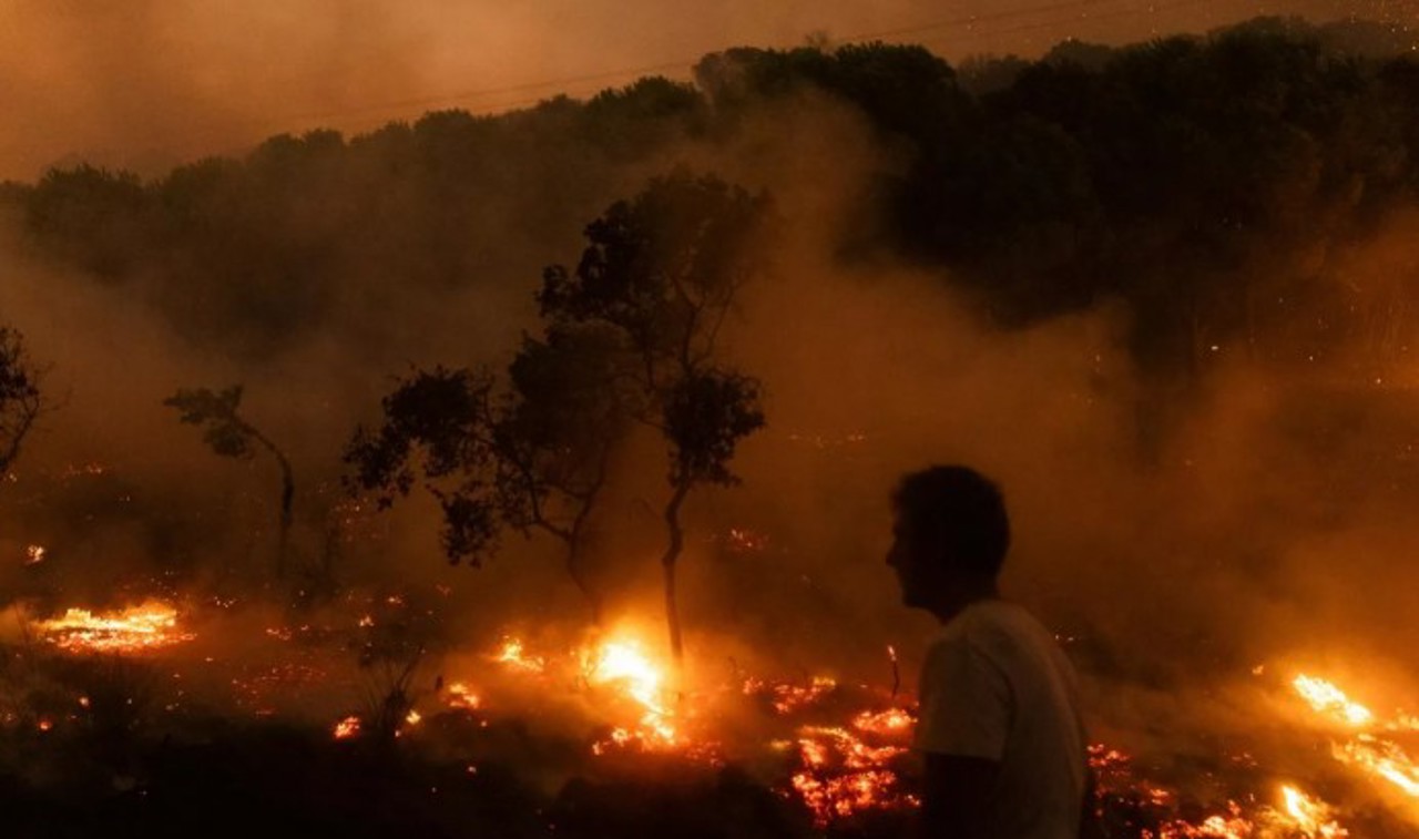 В Европе на фоне жары продолжается борьба с лесными пожарами