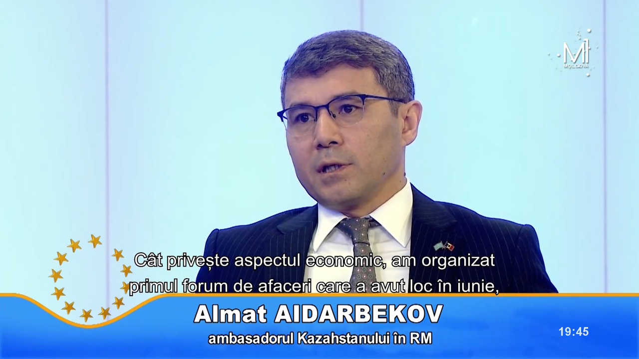 „Dimensiunea Diplomatică” din 04.12.2023 // Almat Aidarbekov, Ambasadorul Kazahstanului în R. Moldova