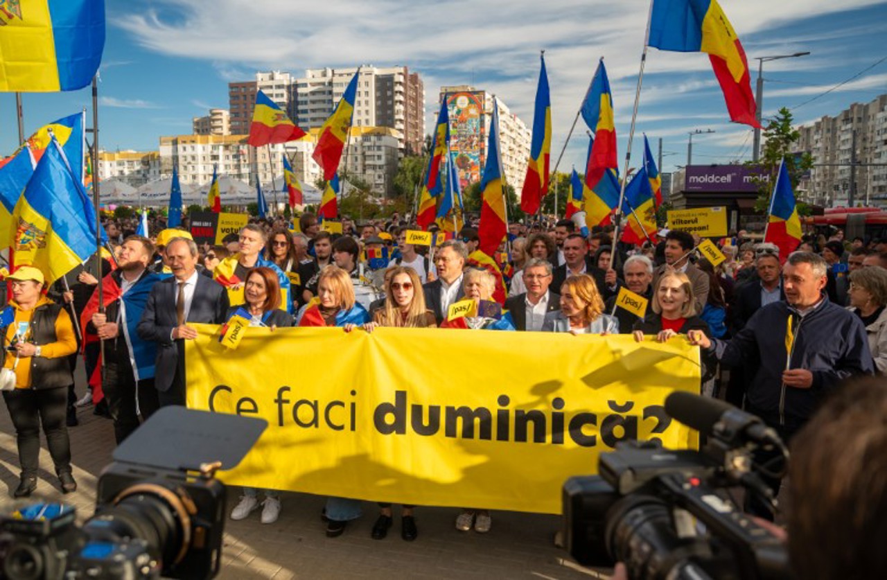 „Tu ce faci duminică?”: PAS a organizat un marș înaintea alegerilor parlamentare. Igor Grosu: „Pe 28 septembrie, toți ieșim la vot!”