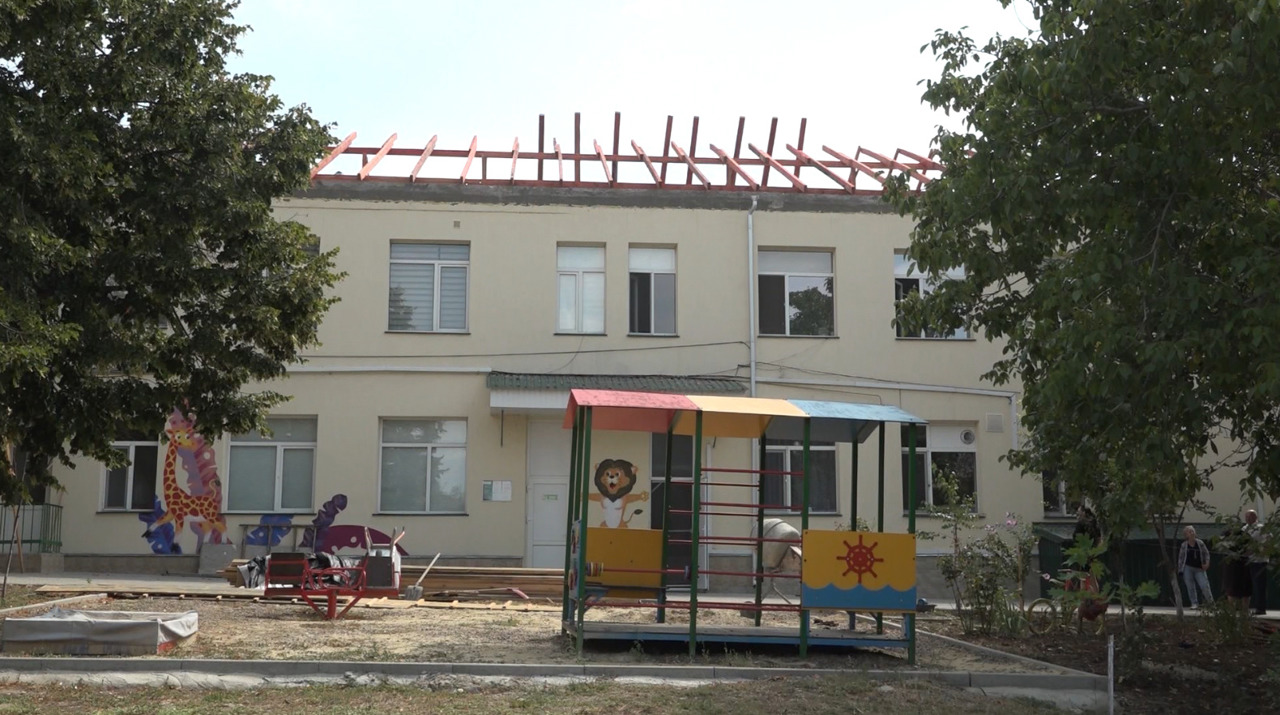 Grădinița nr.4 din Ceadâr-Lunga, modernizată. Pereții, curtea și acoperișul instituției sunt reabilitate