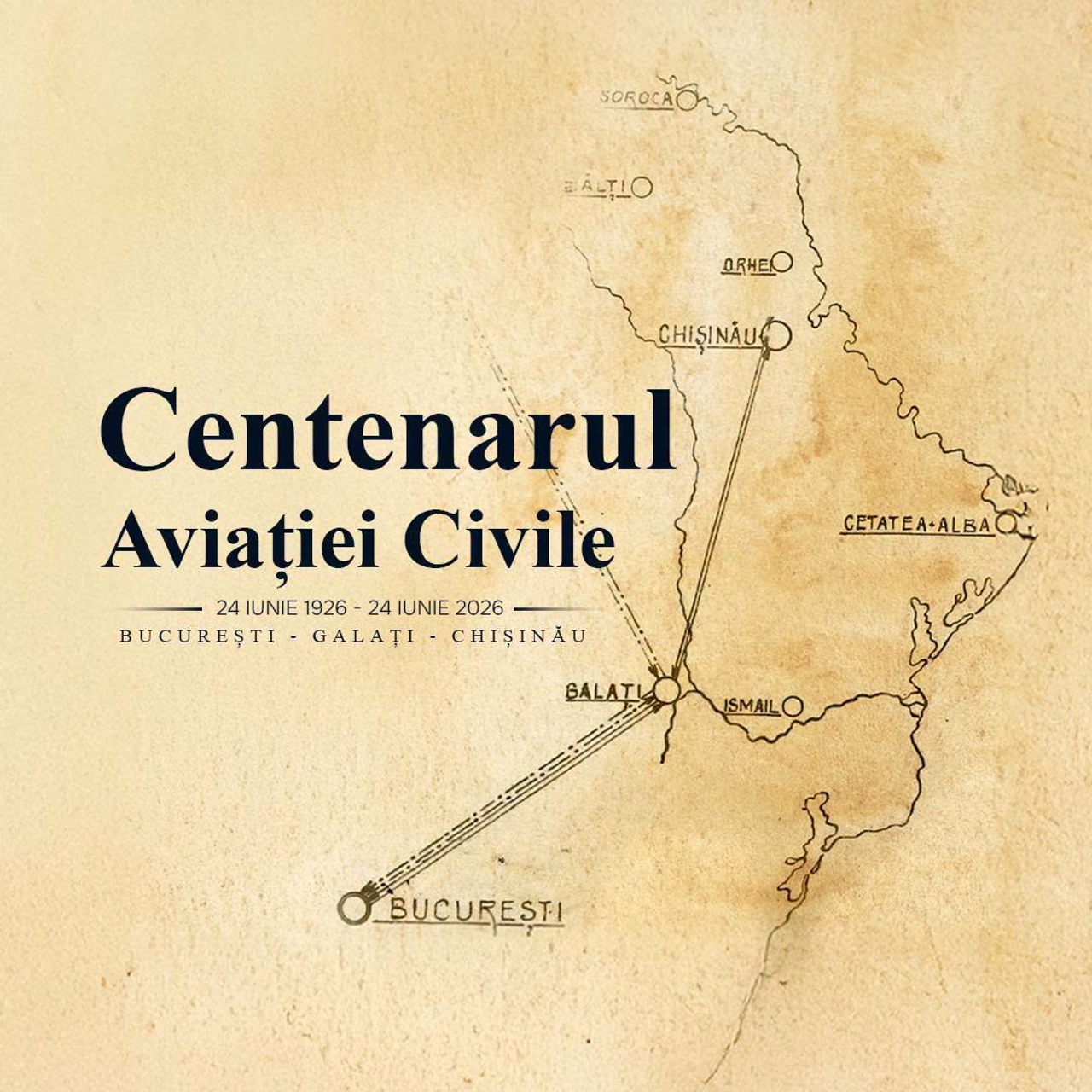Un secol de aviație civilă: AAC readuce în atenție inaugurarea rutei București–Galați–Chișinău 
