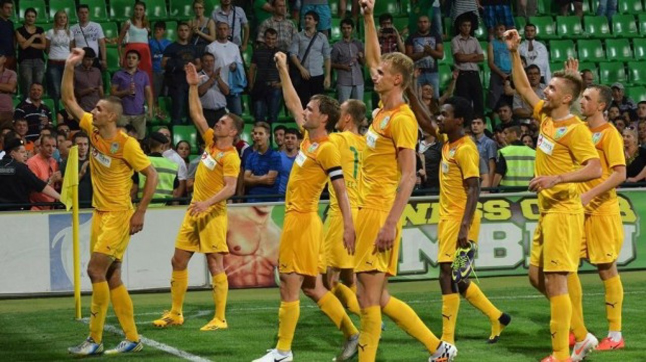 Fundașul Ștefan Burghiu și antrenorul Oleg Kubarev au rememorat victoria Zimbrului cu PAOK Salonic din anul 2014  