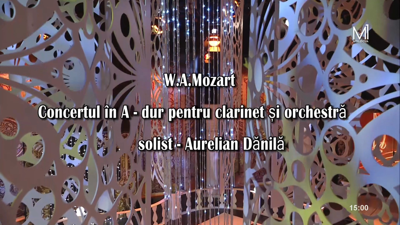 W.A. Mozart. Concert pentru clarinet și orchestră