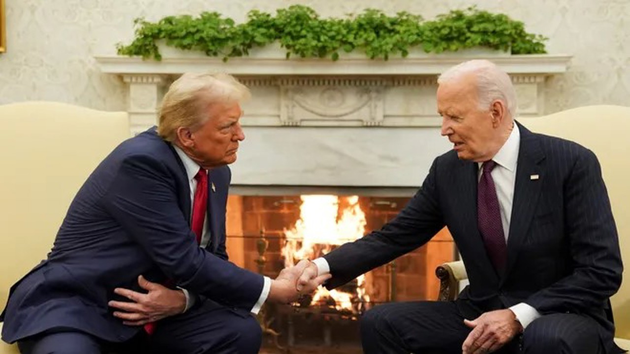 Biden and Trump pledge smooth power handover in historic meeting