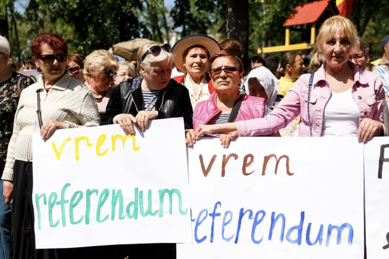 Антиправительственные протесты в Бельцах, Оргееве и Комрате. Демонстранты потребовали проведения референдума о внешнем векторе Республики Молдова