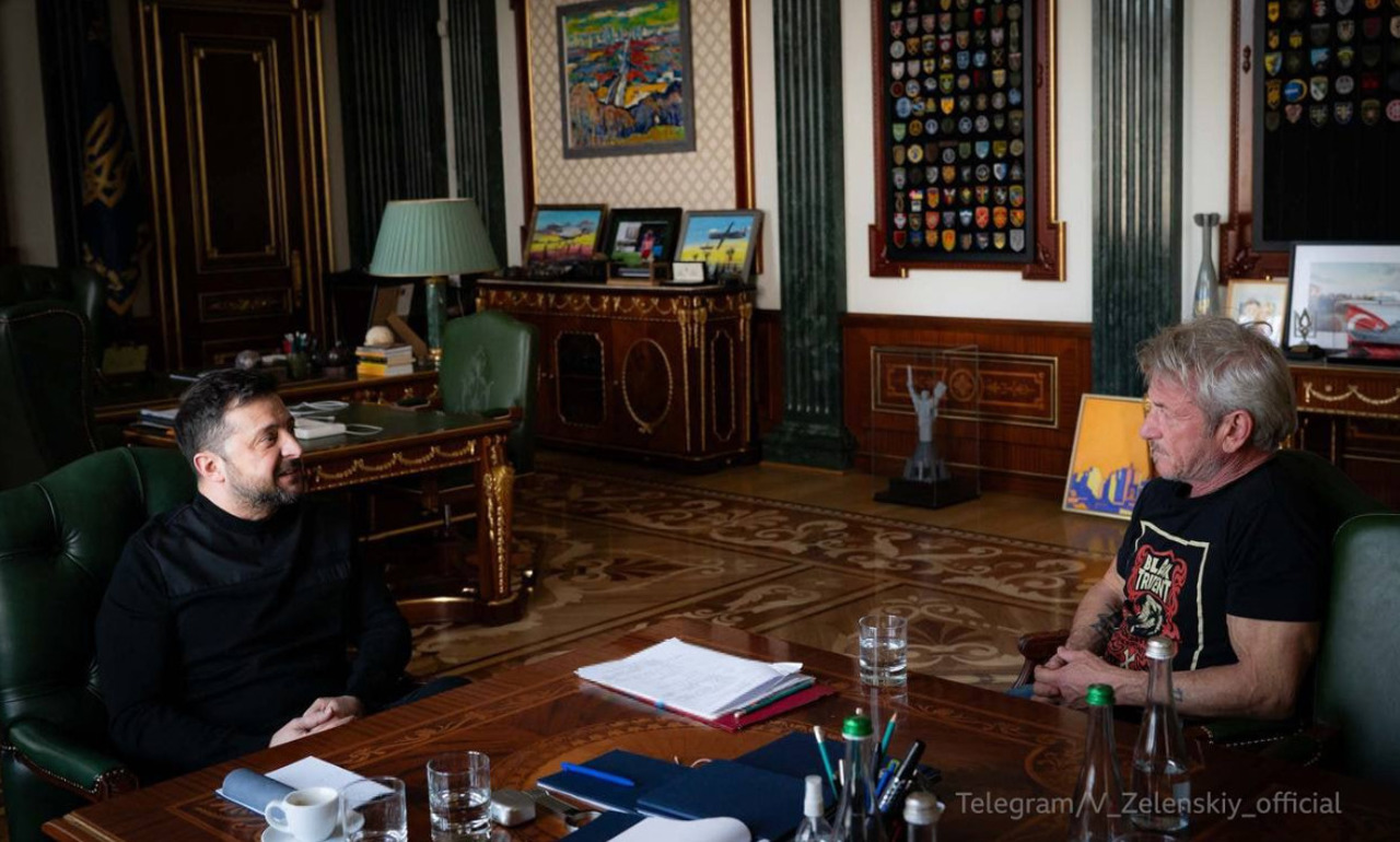 Sean Penn a ales Kievul în locul ceremoniei Oscar și s-a întâlnit cu Zelenski