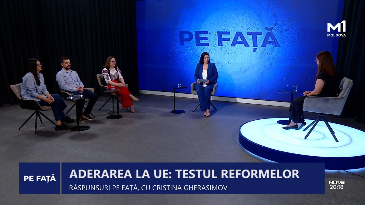 PE FAȚĂ cu Cristina Gherasimov, viceprim-ministra pentru Integrare Europeană a R. Moldova 