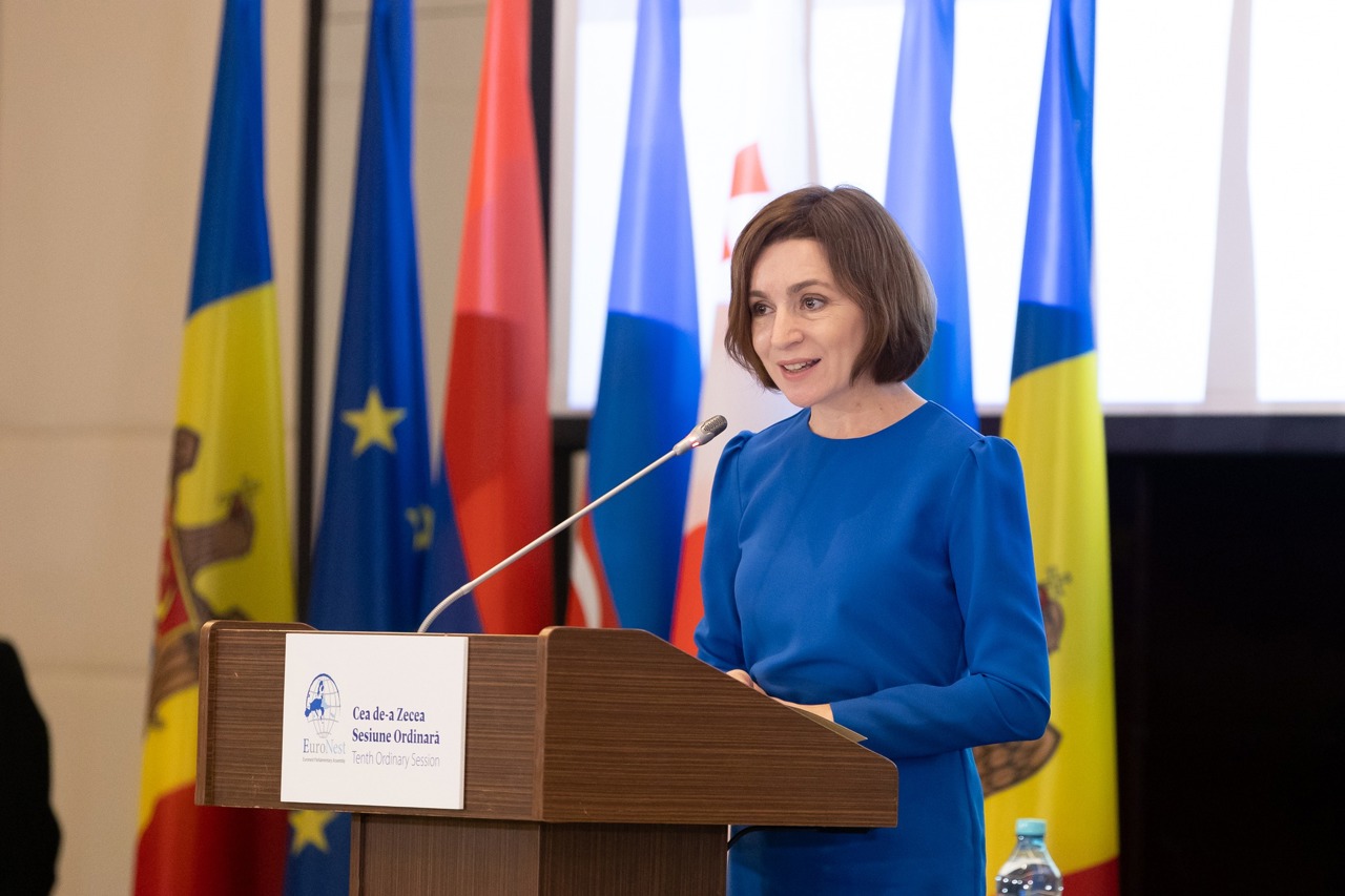 Maia Sandu, la inaugurarea celei de-a zecea sesiuni a AP Euronest: „Suntem uniți în viziunea noastră comună a unei Europe pașnice, stabile, prospere și democratice”