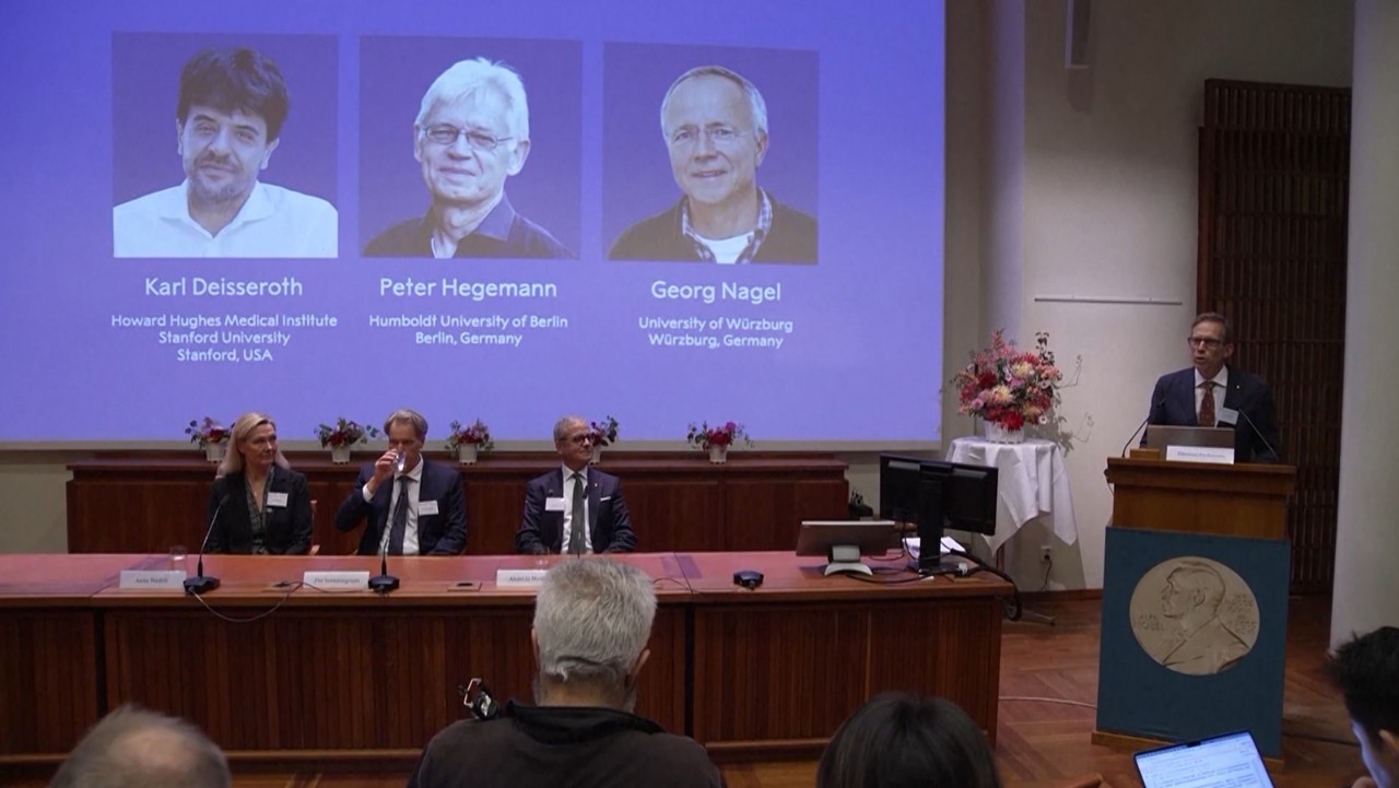 The 2026 Nobel Prize in Medicine went to three researchers for optogenetics