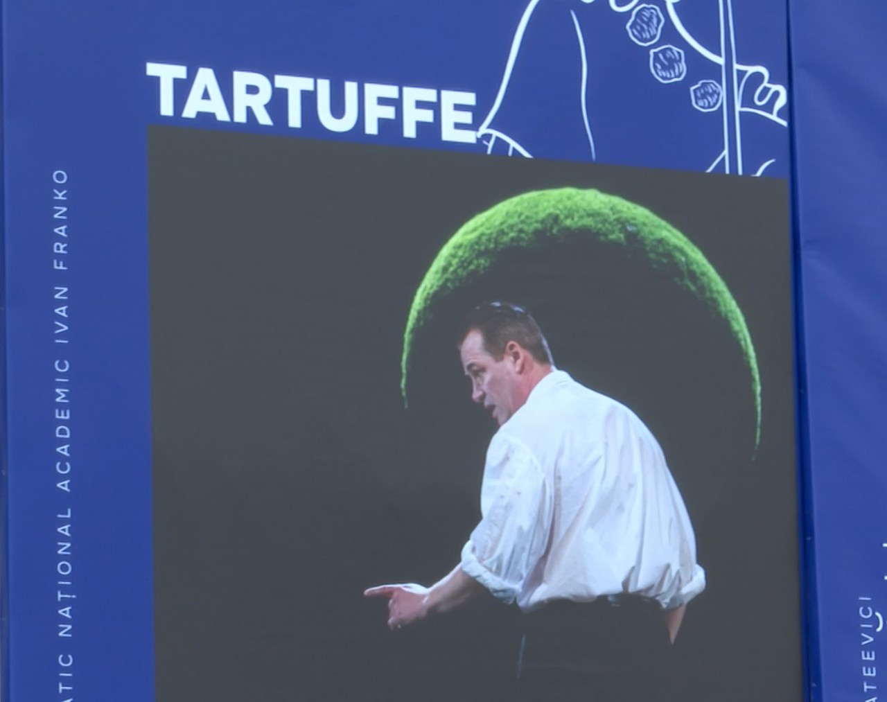 Spectacolul „Tartuffe” de Moliere, jucat de actori din Kiev, la Reuniunea Teatrelor Naționale Românești