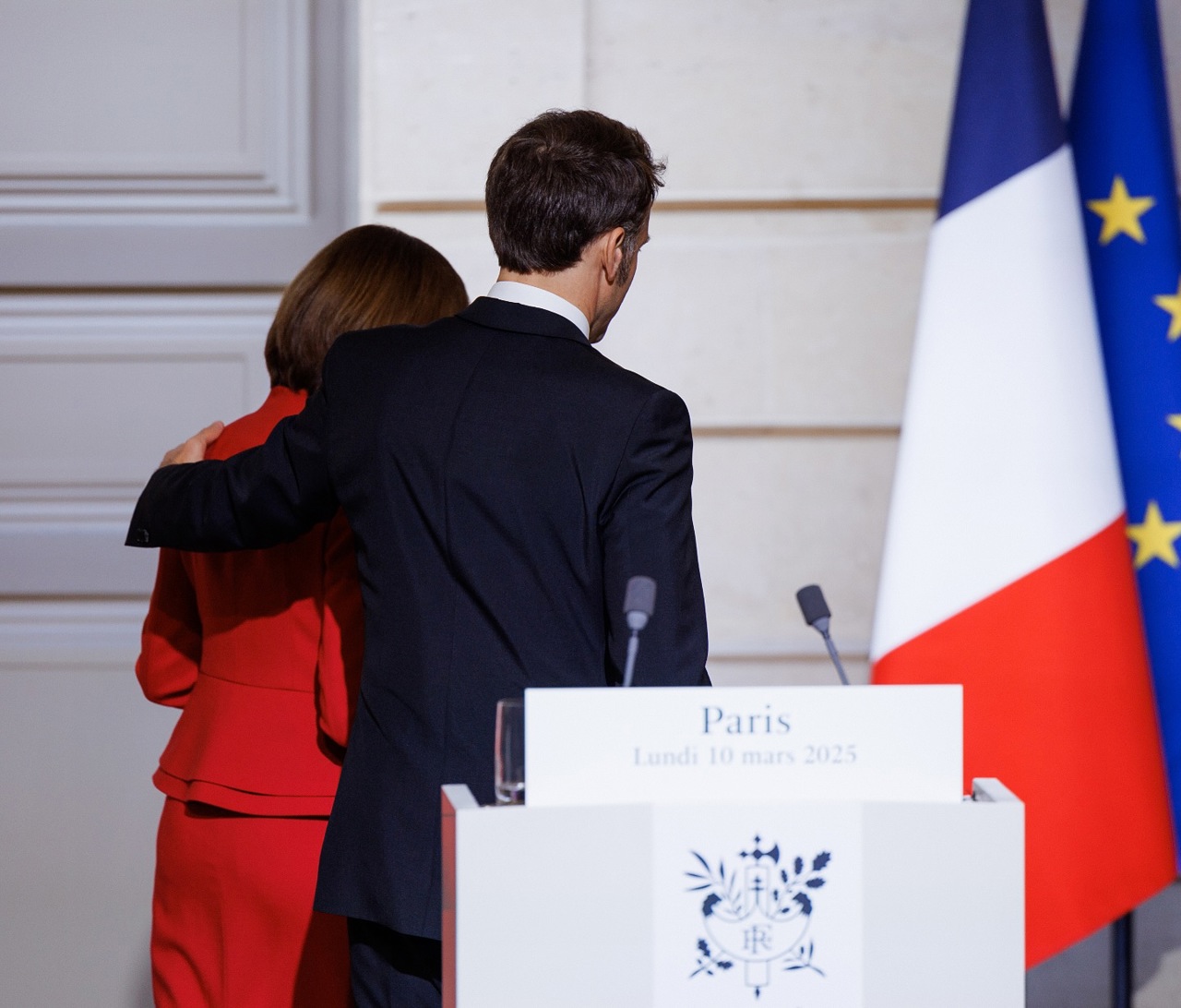 Maia Sandu și Emmanuel Macron, Paris, 2025