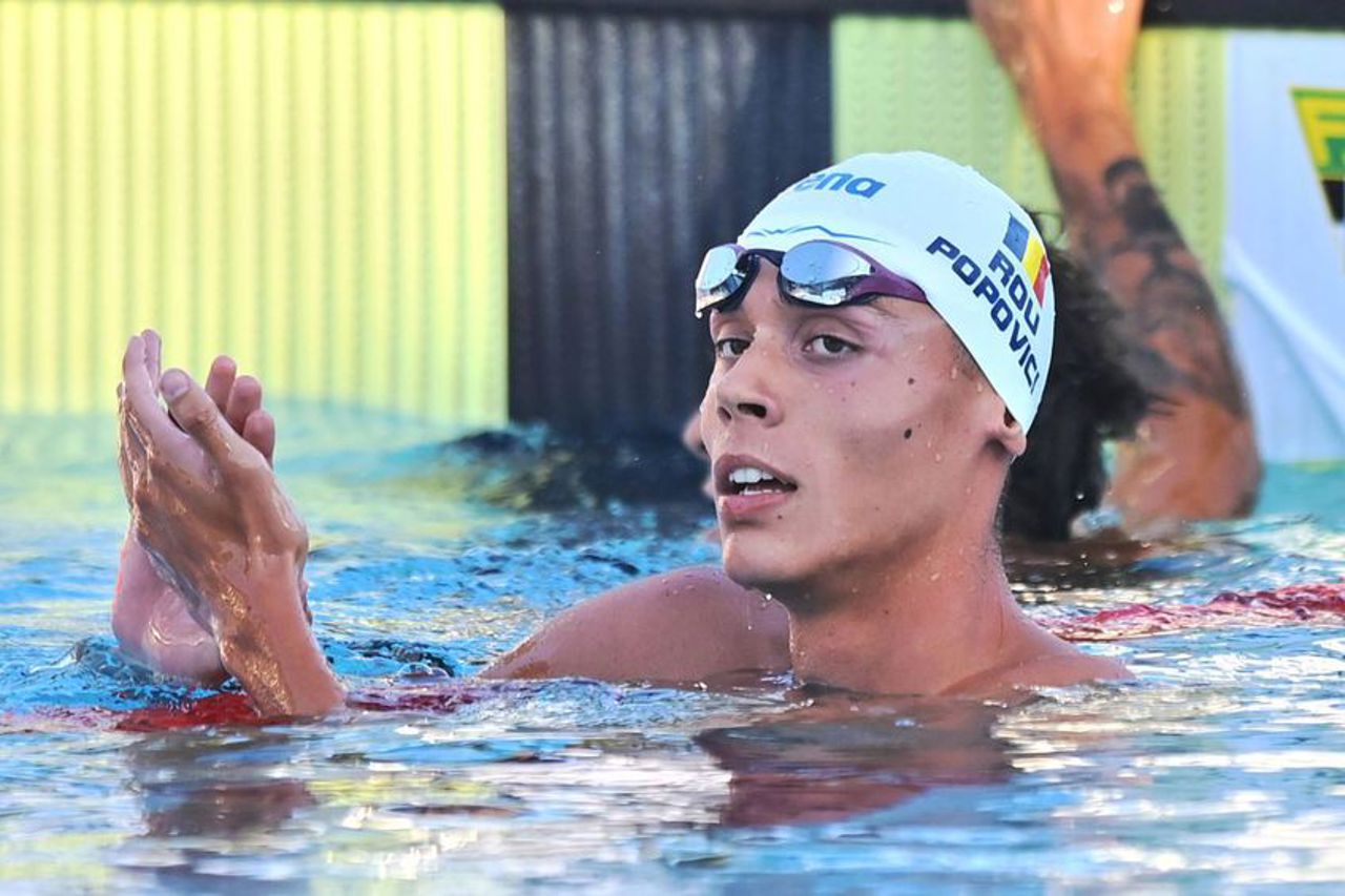 David Popovici a câștigat proba de 200 metri liber la Turneul Sette Colli din Italia