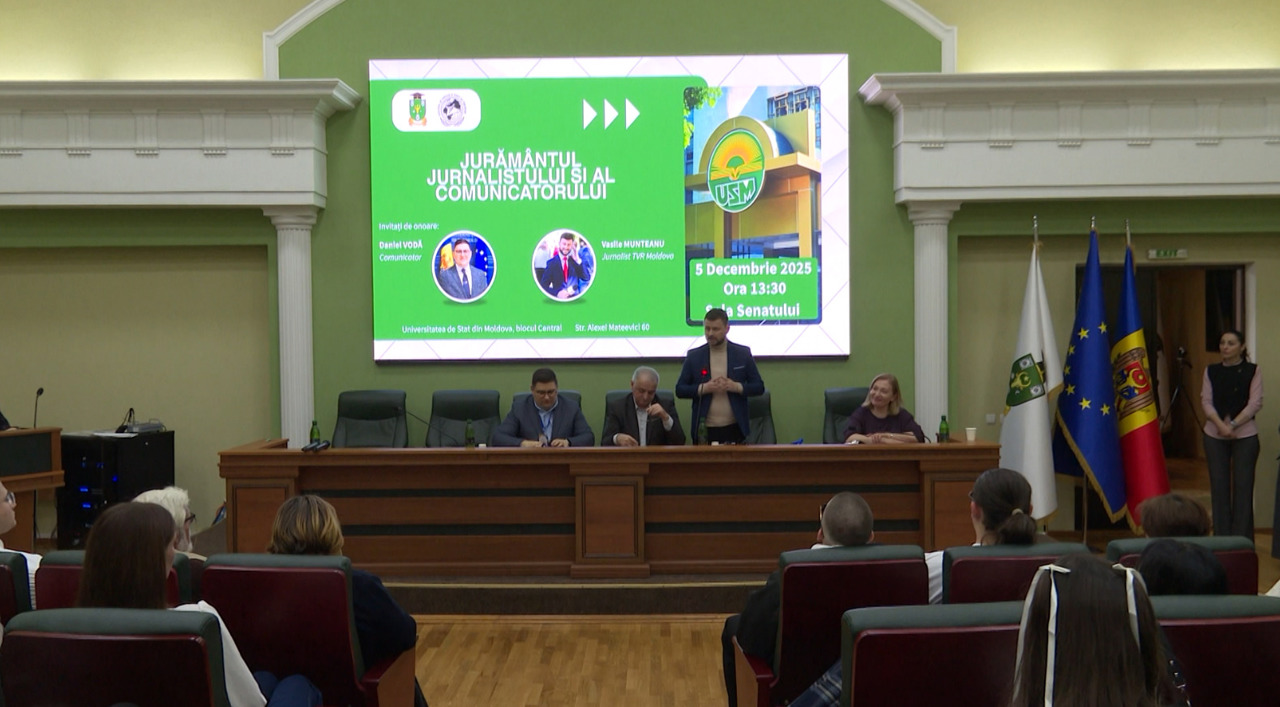 Un pas important în cariera viitorilor jurnaliști: jurământul profesional la USM
