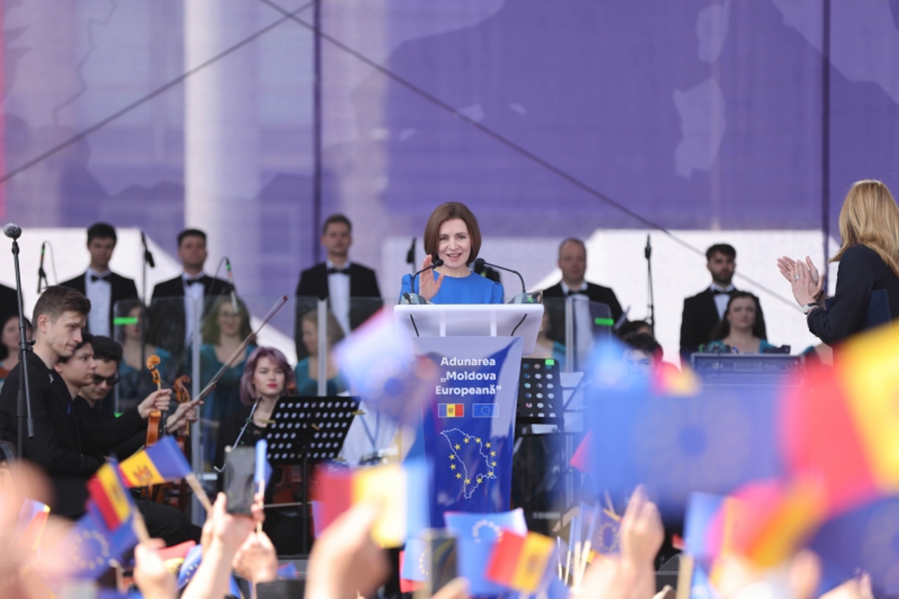 Maia Sandu cheamă moldovenii să participe la europarlamentare și să voteze pentru partidele care susțin aderarea R. Moldova la UE