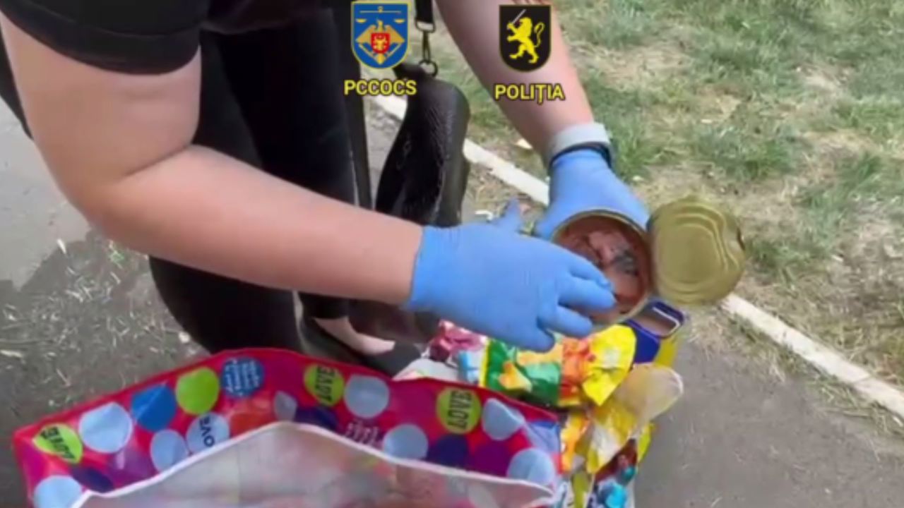 Conserve cu hașiș și cocaină. O femeie din Ungheni, reținută după ce a primit un colet trimis din Spania