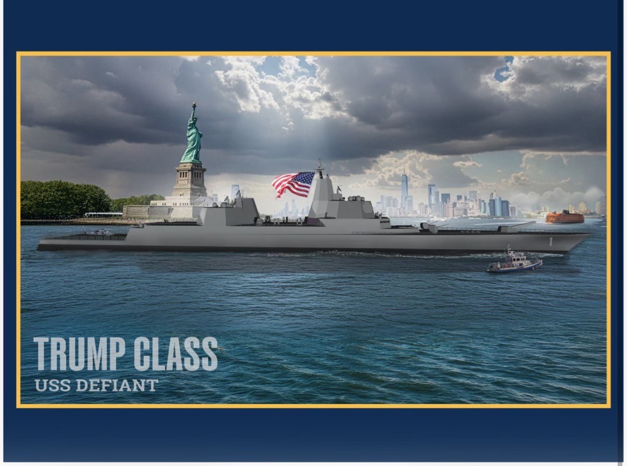 "Золотой флот". В США разработают новый класс боевых кораблей под названием "Трамп"