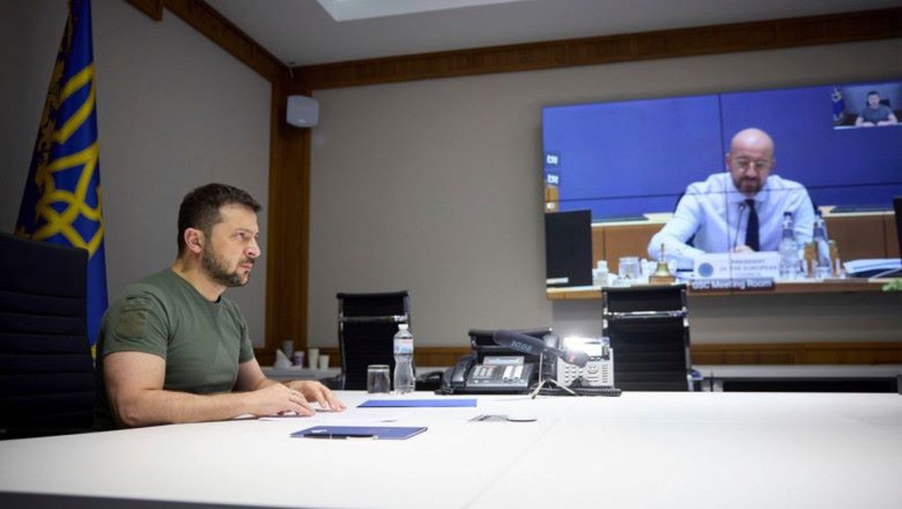 Președintele ucrainean Volodimir Zelenski cere ca Ucraina să adere la Uniunea Europeană cât mai rapid posibil