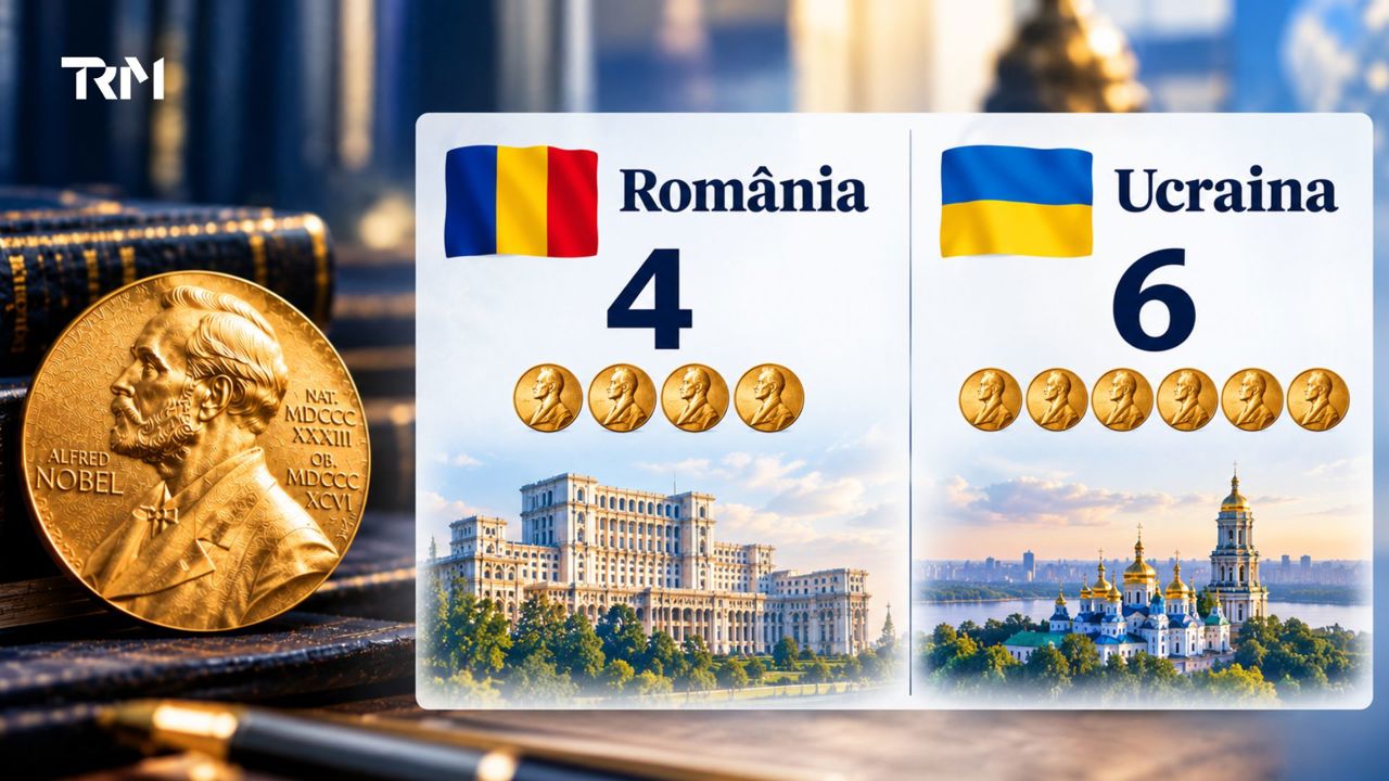 Republica Moldova, fără distincții Nobel, dar cu nominalizări: Câte premii au obținut România și Ucraina