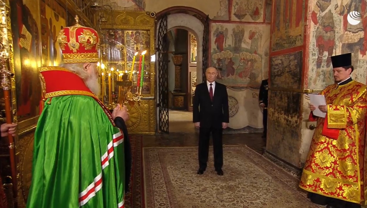 Патриарх Кирилл обратился к Путину "ваше высочество" и сравнил его с Александром Невским