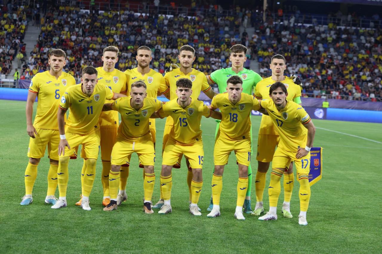 Echipa națională de fotbal a României a debutat cu înfrângere la Campionatul European de tineret