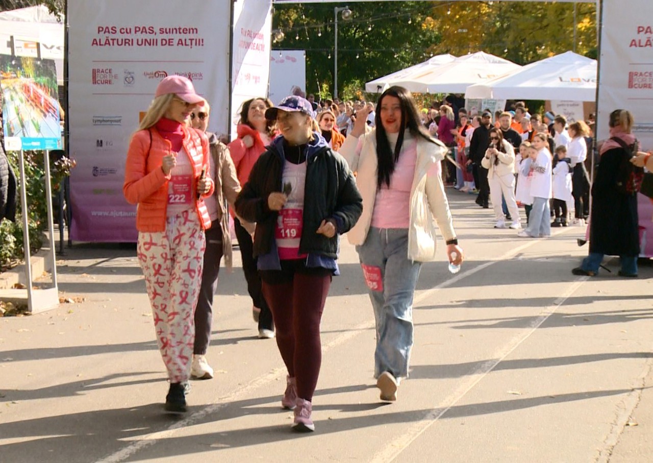 Cancerul mamar poate fi învins, mesaj transmis la maratonul din Parcul Valea Morilor 