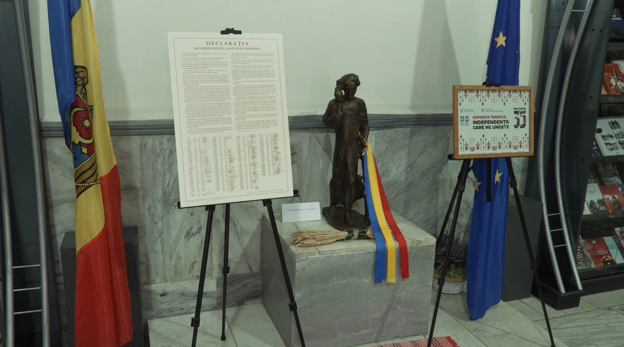 „Independența care ne unește”: 35 de ani de istorie a Republicii Moldova, într-o expoziție documentară