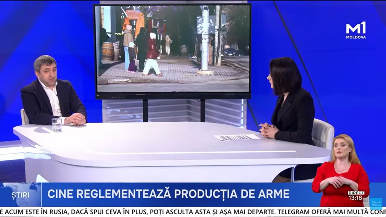 Lilian Carp, la Moldova 1: „Niciun privat nu poate să producă muniție militară în R. Moldova”