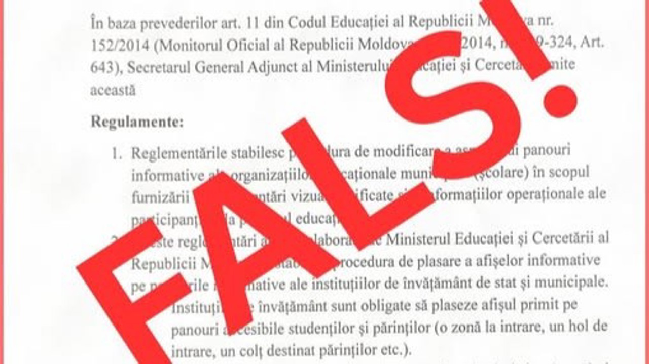 Școlile din Găgăuzia, ținta unui document fals atribuit MEC. Autoritățile avertizează să nu fie urmate solicitările