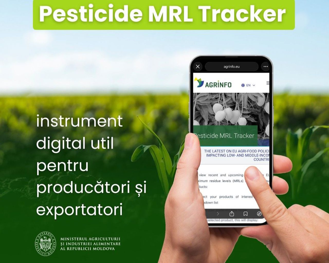 „Pesticide MRL Tracker” – soluția care îi ajută pe fermieri să evite blocarea loturilor la frontieră