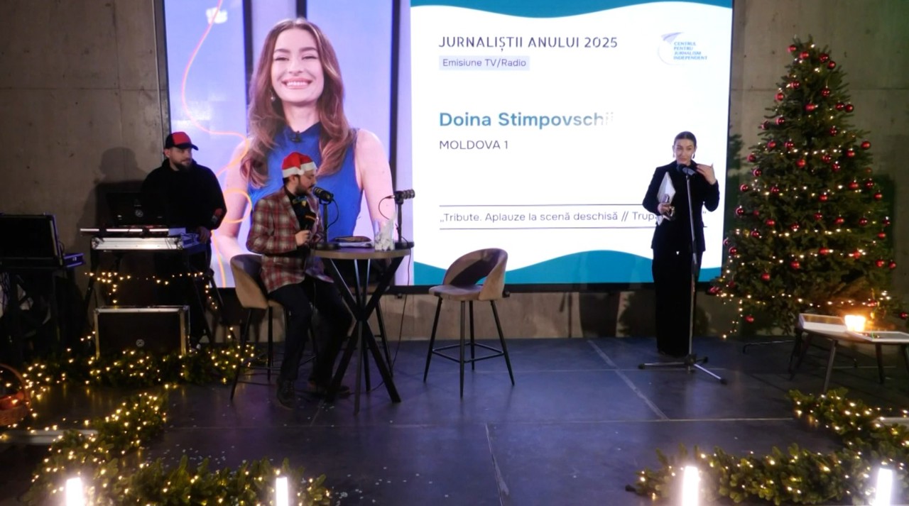Moldova 1 TV journalist Doina Stimpovschi wins award at ‘Journalists of the Year 2025’ Gala
