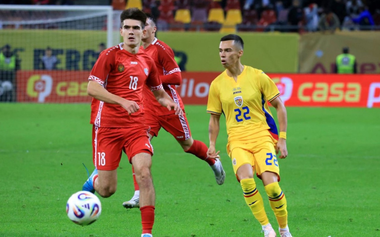 Naționala Republicii Moldova, învinsă de selecționata României