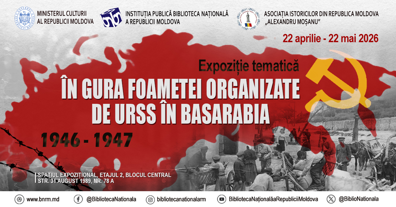 Biblioteca Națională a inaugurat o expoziție dedicată victimelor foametei organizate din anii 1946-1947