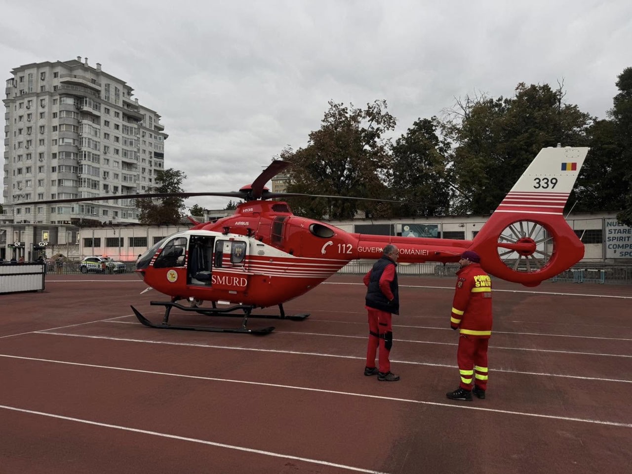 Un copil de 13 ani din Republica Moldova, transportat de urgență cu elicopterul SMURD de la Iași la Chișinău