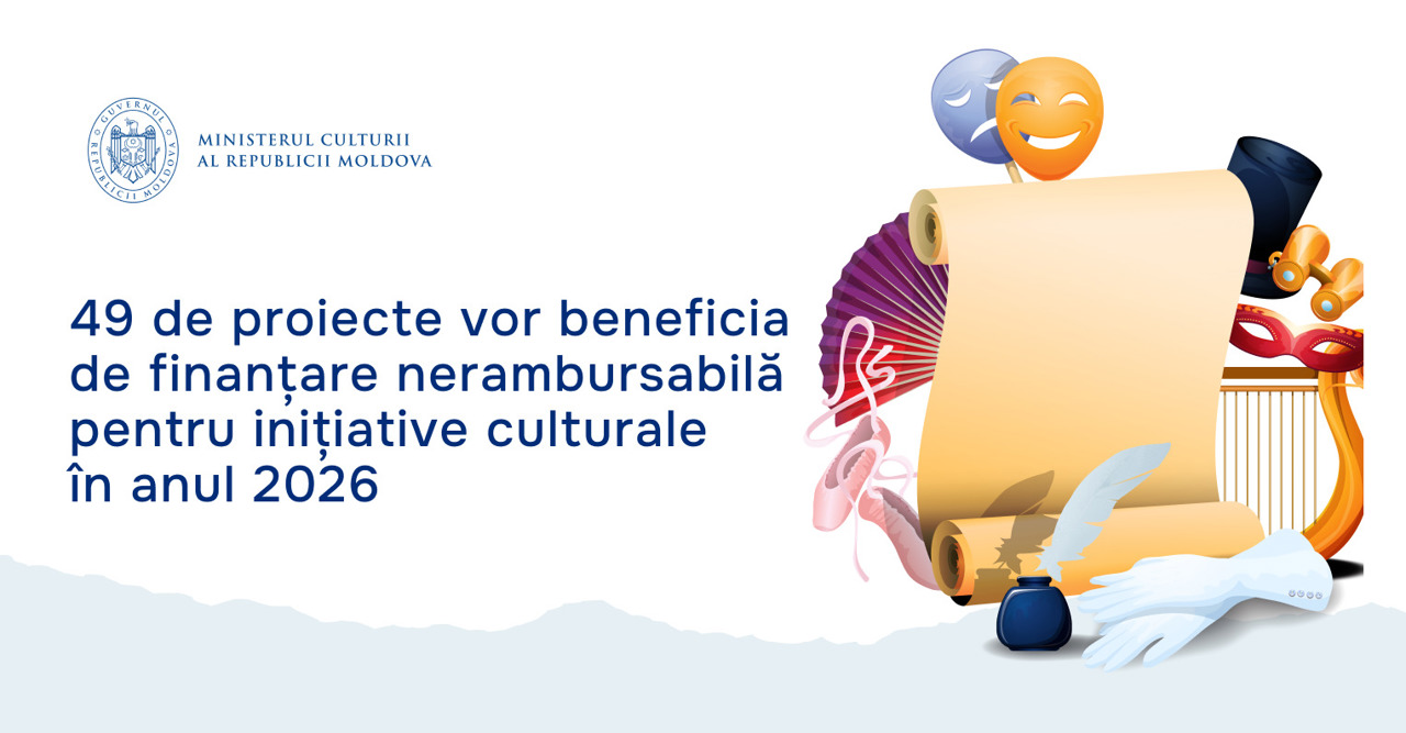 Peste 14 milioane de lei pentru proiecte culturale: Ministerul Culturii a selectat 49 de inițiative