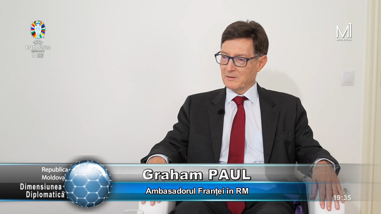 „Dimensiunea Diplomatică” //08.07.2024 // Ambasadorul Franței în Republica Moldova, Graham Paul