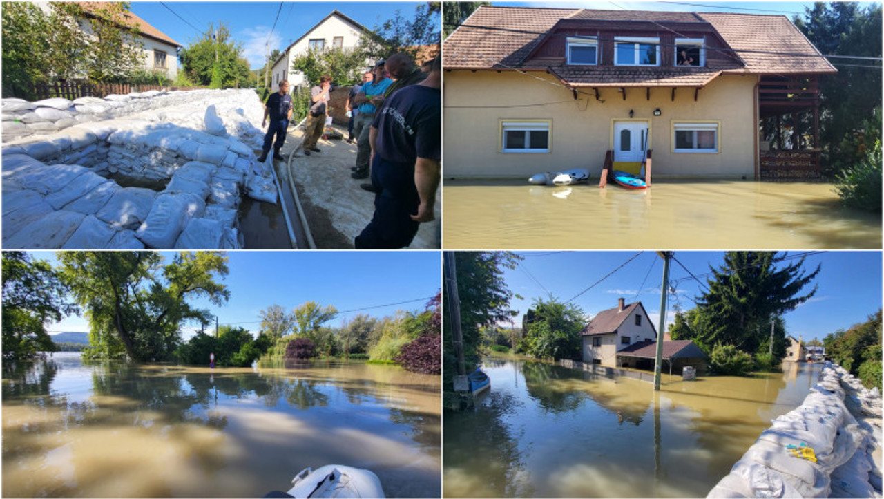 Inundații în Ungaria și România. Oamenii, ajunși la capătul disperării