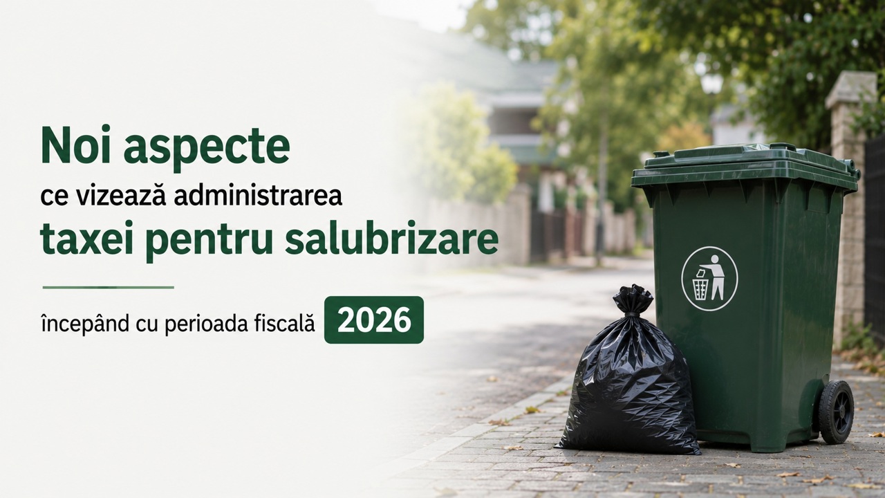 Taxa anuală pentru salubrizare trebuie plătită până pe 25 septembrie: Cine sunt vizați 