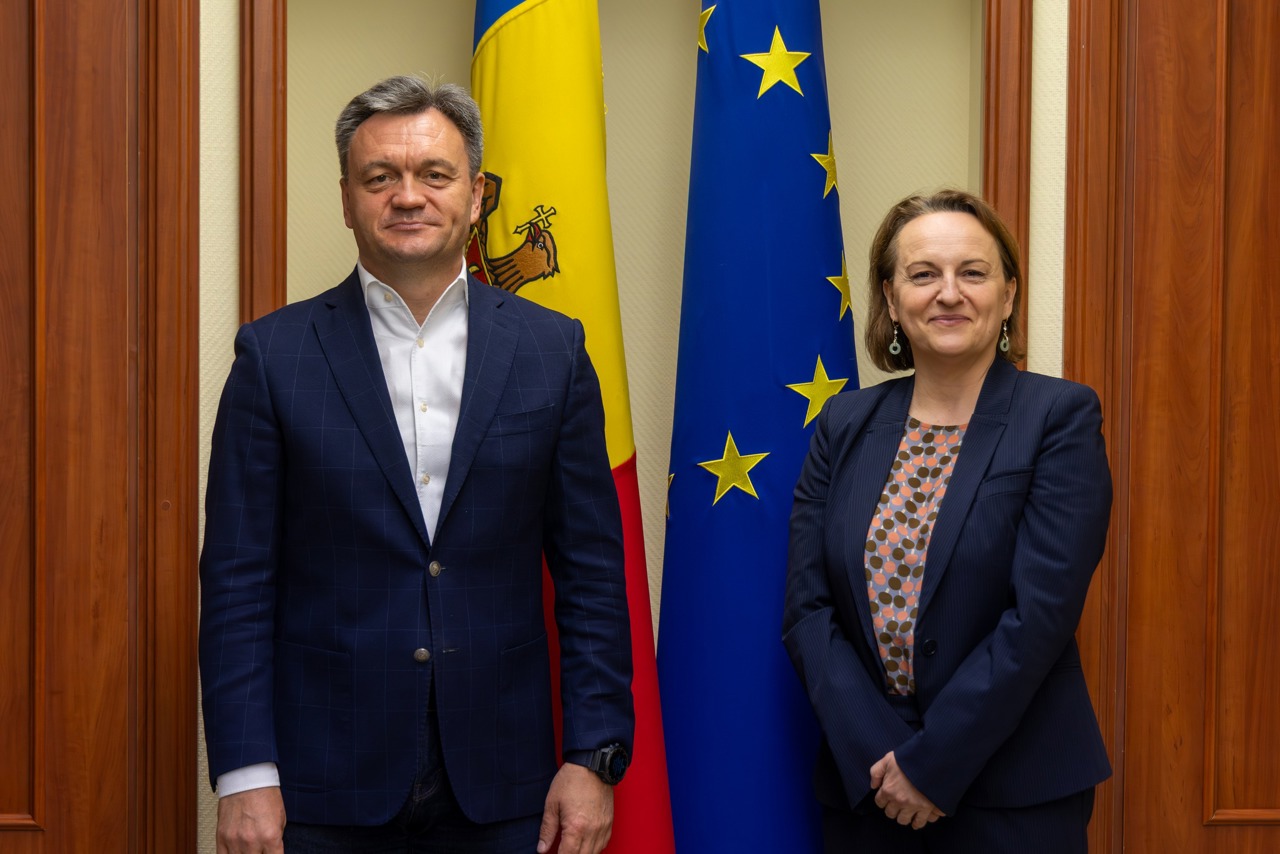 Dorin Recean, întrevedere cu noua ambasadoare a UE, Iwona Piórko: „Guvernul va continua să acorde prioritate integrării europene”
