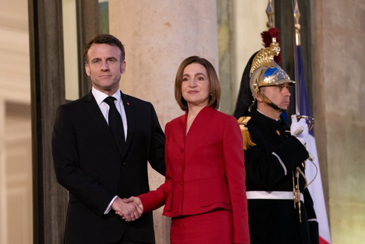 Maia Sandu s-a întâlnit cu Emmanuel Macron la Paris: Franța oferă 30 de milioane de euro pentru eficiență energetică