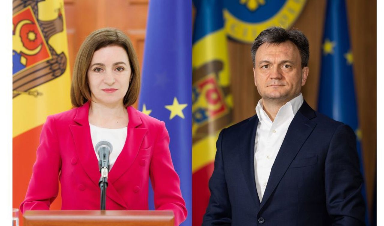 Maia Sandu și Dorin Recean salută sancțiunile Consiliului UE impuse moldovenilor care subminează democrația R. Moldova