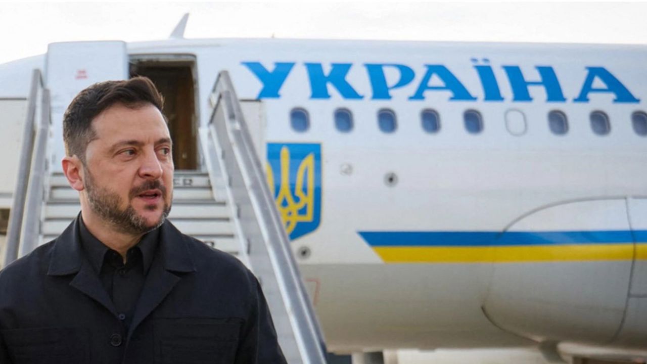 Volodimir Zelenski a schimbat aeroportul: A zburat în Marea Britanie din Chișinău