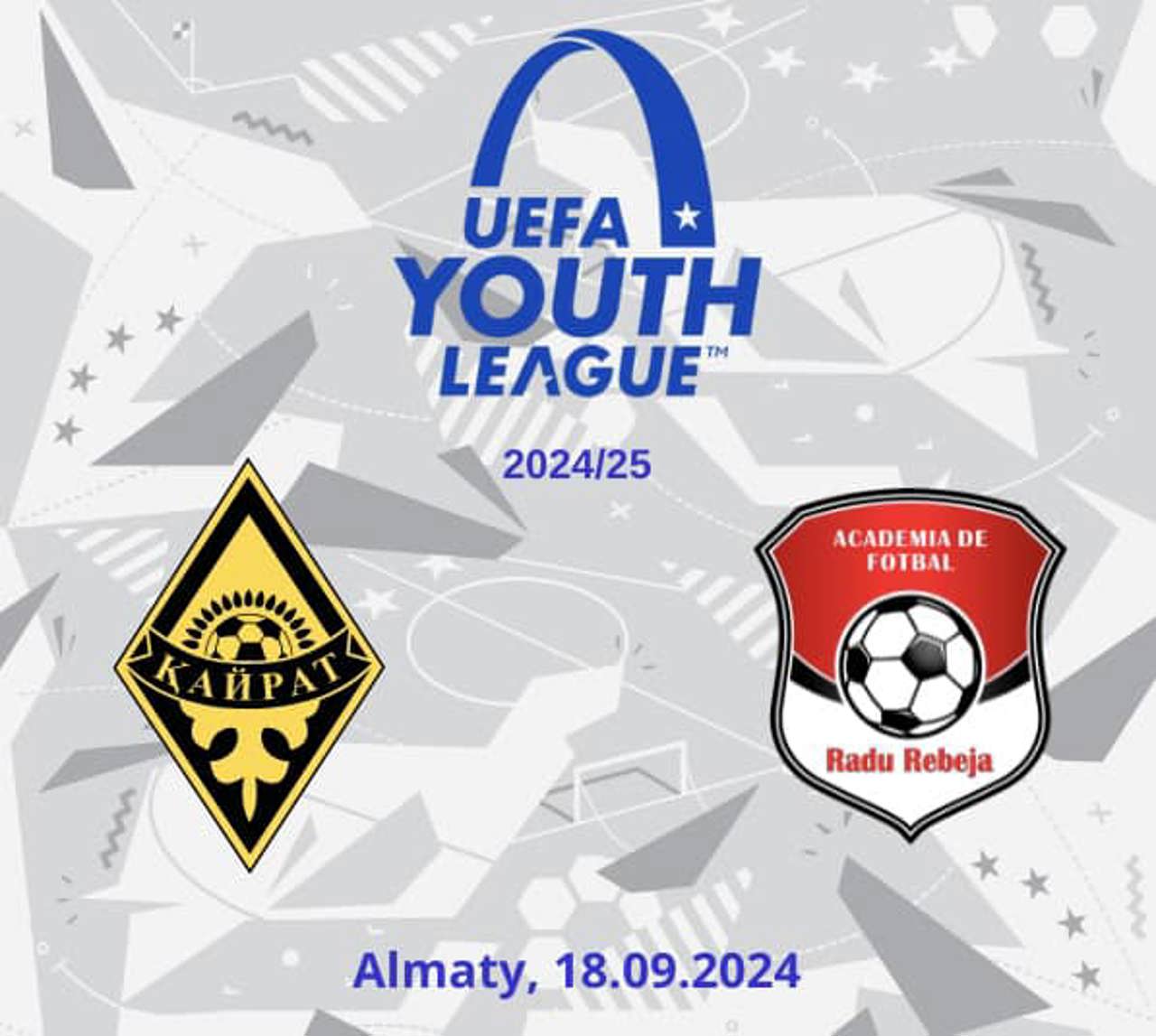 Începe aventura! Echipa Academiei de fotbal Radu Rebeja și-a aflat adversarul din primul tur preliminar al UEFA Youth League